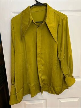 Silk button down blouse